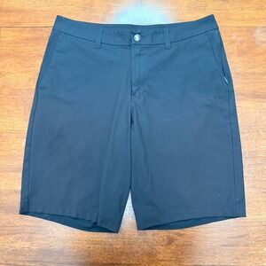 Lululemon Mens Commission Classic Fit Shorts Black Size 32 Golf Athletic
